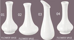 Decorative Porcelain Flower Vase (01-04)