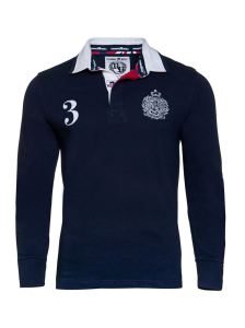 2017 Men Cotton Fashion Yarn Dye Stripe Rugby Longer Sleeve Polo Shirts Clothes (S8288)